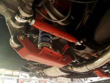 Custom suspension components.